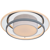 LAMPA sufitowa LEOLA 48017-60R Globo metalowa OPRAWA okrągła LED 60W 3000K - 6000K z pilotem biała