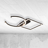 Regulowana LAMPA sufitowa PIVOT R62162132 RL Light metalowa OPRAWA plafon LED 23W 3000K pierścień ruchomy plafoniera czarna mat