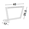 Ledowa lampa stołowa Palo do gabinetu LED 7W 3000K frame czarna