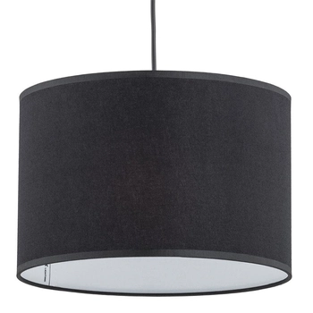 Salonowa lampa wisząca Rondo 3464 TK Lighting okrągła z kloszem czarna