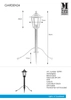 Gruntowa lampa industrialna Garden latarnia LED 3W czarna