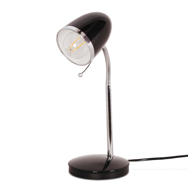 Stołowa lampa stojąca Kajtek  K-MT-200 z regulacją czarna