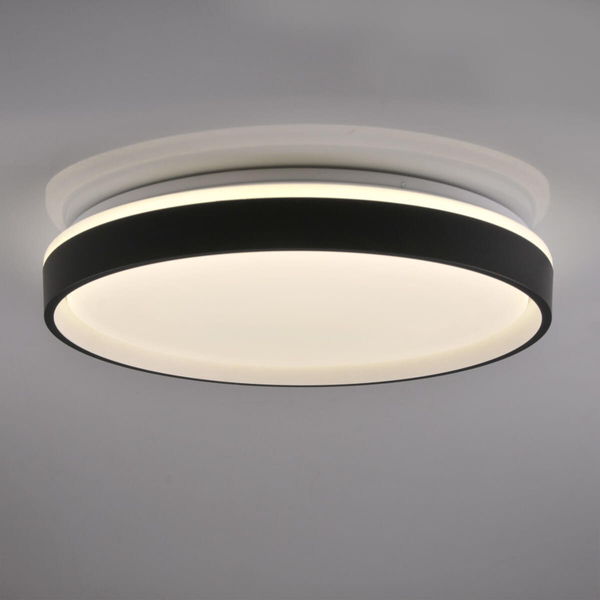 Plafon jadalniany Jadwiga 326676 LED 72W 3000-6000K okrąg czarny biały