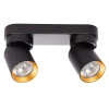 Sufitowa lampa do biura ANDY ML9935 tuby regulowana czarno złoty