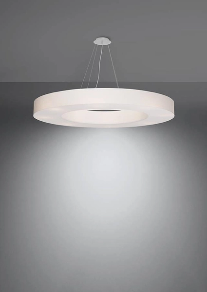 LAMPA wisząca SL.0797 abażurowa OPRAWA zwis okrągły biały
