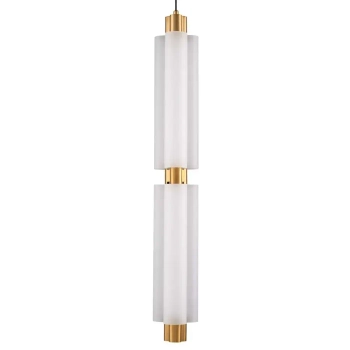 Wisząca lampa sypialniana OSMO ST-15038P-2 LED 15W 3000K szklana mosiądz