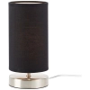 Tkaninowa lampa stołowa Clarie 13247/06 czarna chrom