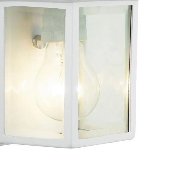 Zewnętrzny kinkiet Nissie 91018A05 latarenka vintage IP23 biały