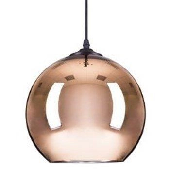 Lampa wisząca lustro Glow ST-9021 - L COPPER-L Step klosz kulisty miedziana