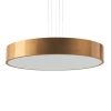 Lampa zwisająca nad łóżko Kengo 5240 do sypialni okrągła tuba złota