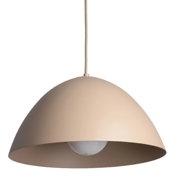 Klasyczna lampa wisząca Faro 10657 do salonu metalowy beżowy