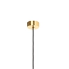 Złoty żyrandol abażurowy COCO 11101105 crystal glamour do jadalni