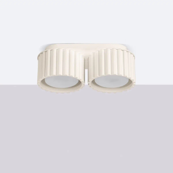 Podwójna lampa sufitowa AURA SL.1793 tubki do jadalni beżowe