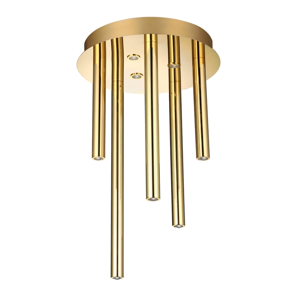 Przysufitowa lampa metalowa ILIOS AZ5751 Azzardo LED 32W 3000K tuba złota