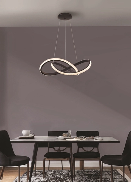 Lampa nad stół wisząca Infinity AZ5096 LED pilot czarna