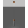 Betonowa lampa wisząca SL.0965 szara tuba do przedpokoju
