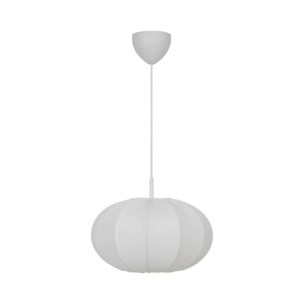 Okrągła lampa wisząca do salonu AERON 2312153001 nad stół biały