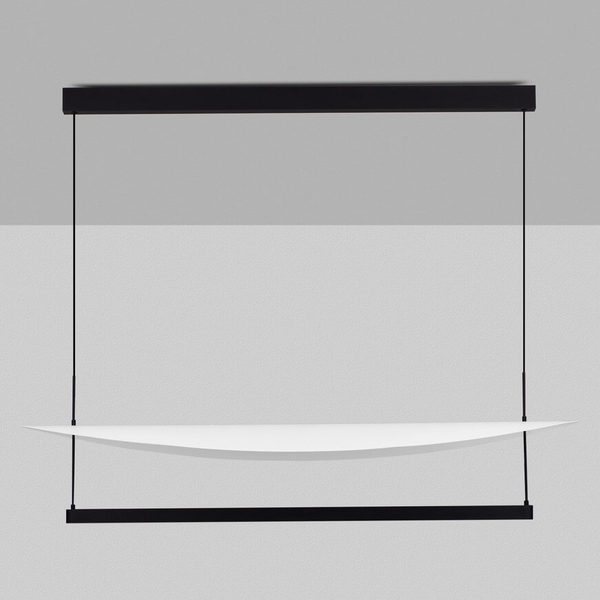 Podłużna lampa wisząca TIRAQUE LE44631 LED 81W 3000K disc biała czarna