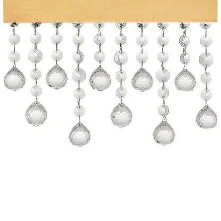 Kryształowy kinkiet ścienny OLEVIRA LE45147 LED 15W glamour złota