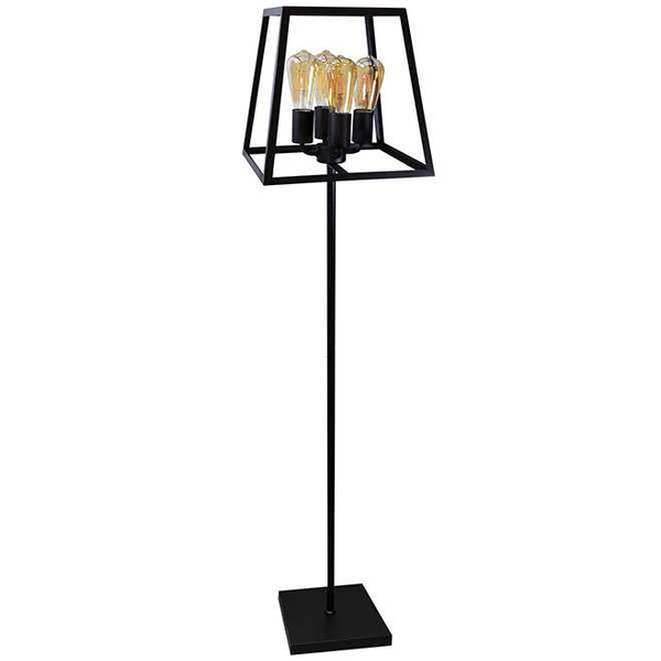 LAMPA stojąca FINLAND 308696 Polux podłogowa OPRAWA metalowa czarna
