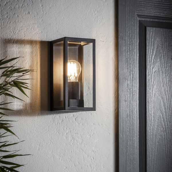 Kinkiet elewacyjny Oxford 80600 Endon industrialny lampion IP44 czarny