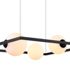 LAMPA wisząca GARETH MDM-3975/3 BK Italux metalowa OPRAWA ramka ZWIS szklane kule balls czarna
