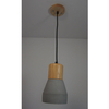 Betonowa lampa wisząca Concrete ST-5220-grey Step drewniana szara
