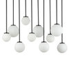Lampa sufitowa kule kaskada Tulia 33491 Sigma szklany mleczny klosz