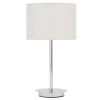 Stołowa lampa z abażurem HOTEL MOOD 11778 tkaninowa beżowa chrom