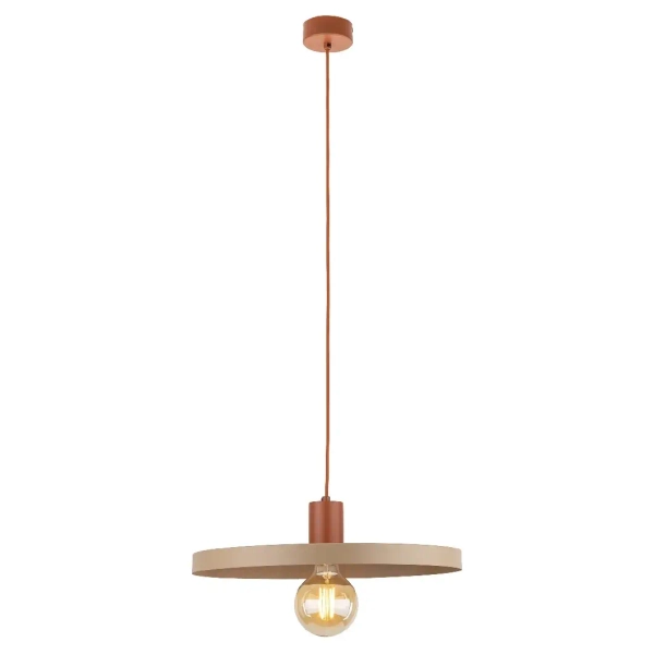 Industrialna lampa wisząca Sila 10955 żarówka na kablu ceglany