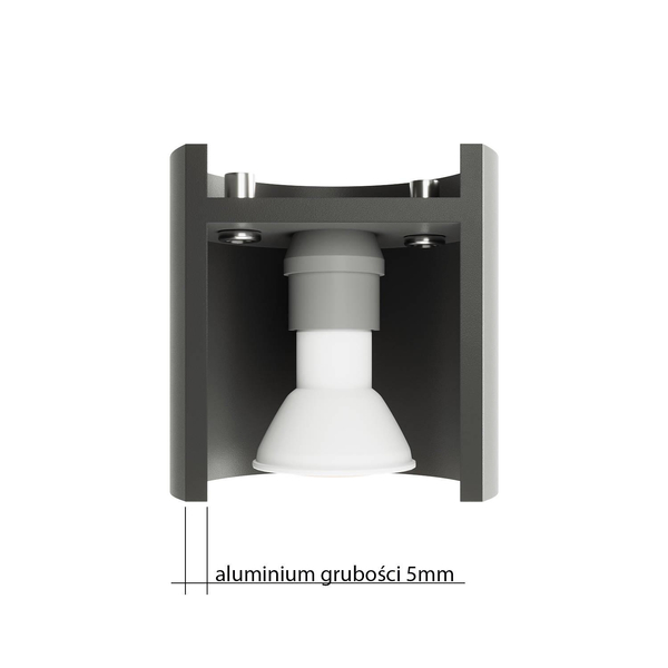 Kinkiet LAMPA ścienna SL.0050 metalowa OPRAWA tuba biała