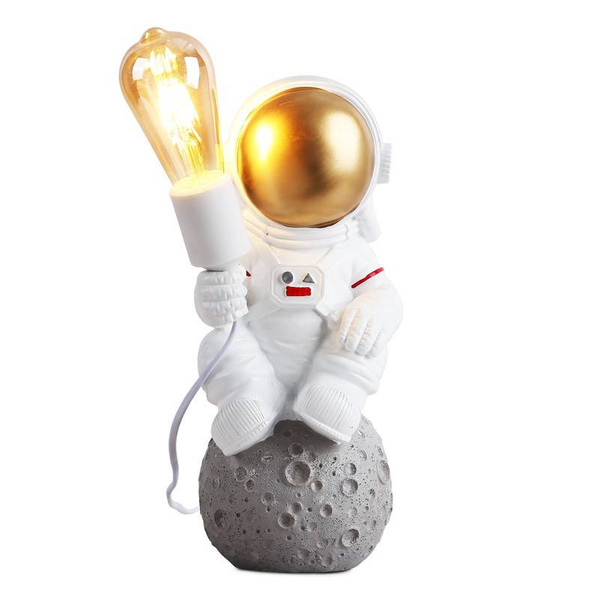 Dziecięca lampa nocna Amstrong ABR-KARD6 astronauta Abruzzo biały szary