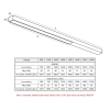 Sufitowa lampa nad stół Pietra/N 313308102-32 LED 91W 3000K listwa biały