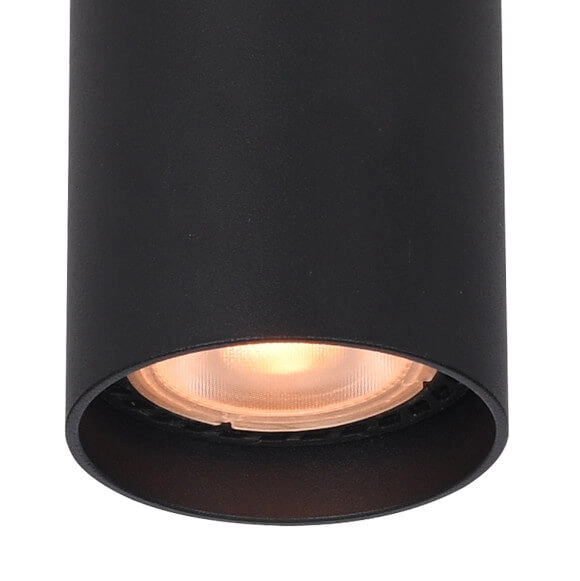 Natynkowa lampa Lopus CLN-48930-S-BK Italux rurka do jadalni czarna