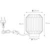 Nocna LAMPKA stojąca SUENO 45595/01/31 Lucide loftowa LAMPA stołowa złota biała