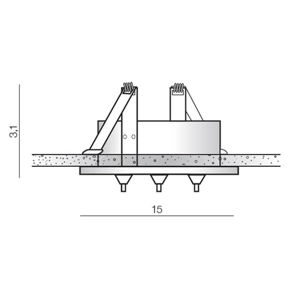 Osłona do lampy wiszącej CANOPY AZ5420 Azzardo podtynkowa czarny