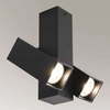 LAMPA sufitowa MITSUMA 7998 Shilo metalowa OPRAWA prostokątny spot regulowany czarny