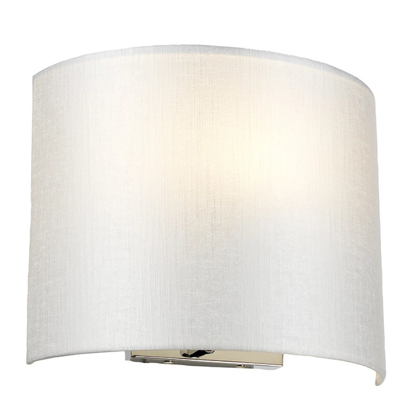 Ścienny kinkiet materiałowy Cooper DL-COOPER-M-IV-PC chrom biały