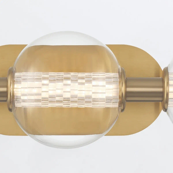 Kinkiet ścienny bubble Atomo QN-ATOMO-3W-BG LED 13W 3000K IP44 złoty