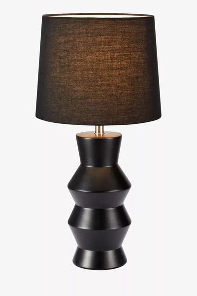 Nowoczesna lampa stojąca Shape ceramiczna czarna na komodę