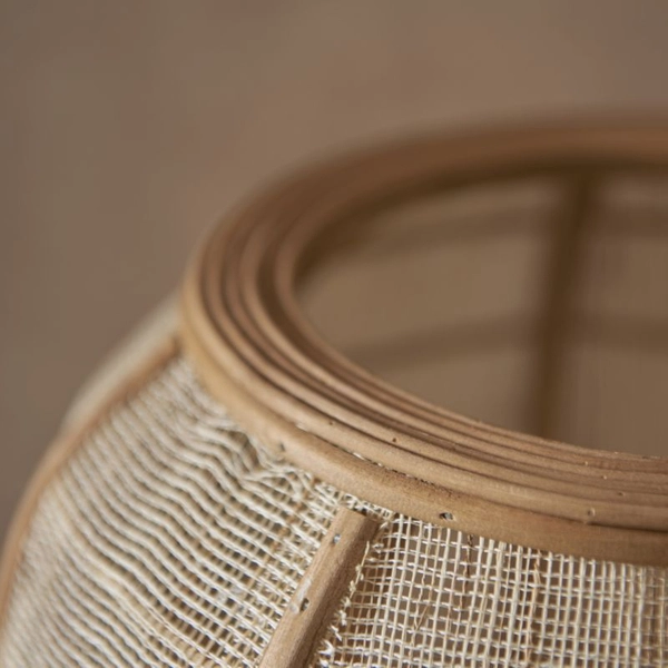 Lampa stojąca na trójnogu Tanah 93136/76 boho beż czarna