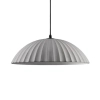 Wisząca lampa z betonu GIRONTO LE45303 nad wyspę kopuła szara