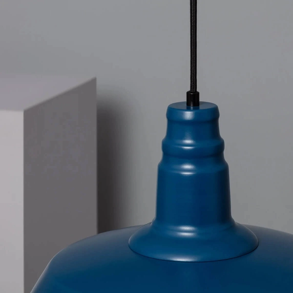 Lampa wisząca metalowa Retro ABR-RRP-N-E27 Abruzzo industrialna niebieski