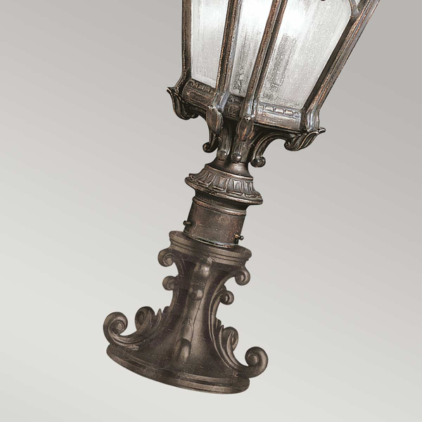 Zwisająca LAMPA zewnętrzna Tournai KL-TOURNAI3-L Elstead KICHLER metalowa OPRAWA industrialna latarenka do ogrodu IP44 antyczny mosiądz