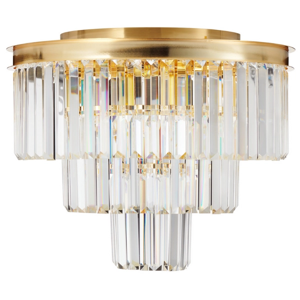 Lampa sufitowa glamour Splendore DN915-80 Step kryształki złote