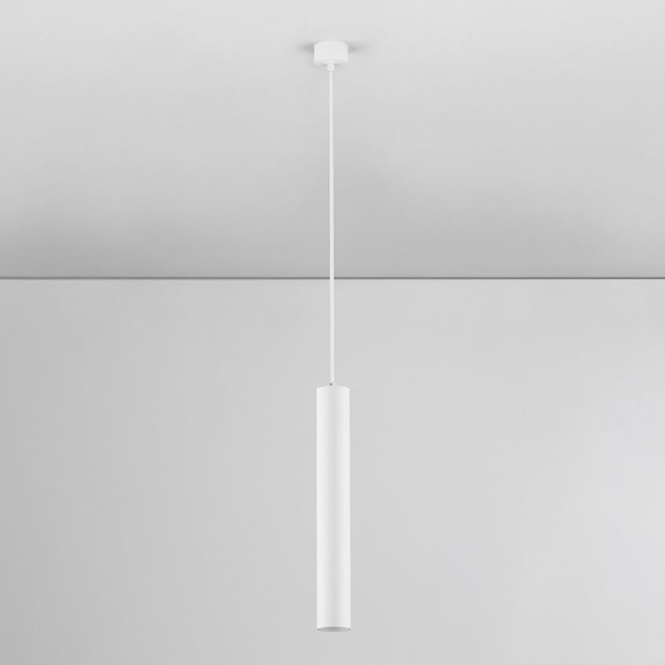 Lampa zwisająca NAZCA LE44348 do kuchni tubka sopel metalowa biała