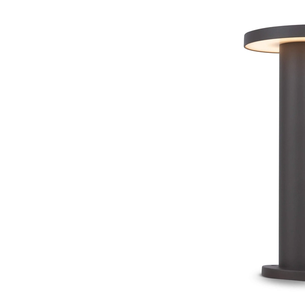 Słupek ogrodowy Wald O420FL-L12GF LED 12W grzybek grafitowy