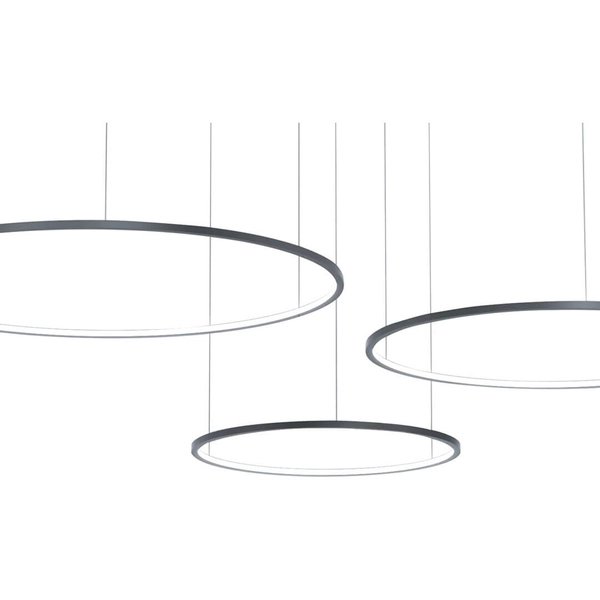 Podwieszana lampa Saturno ML0846 Milagro LED 100W 4000K pierścienie czarny