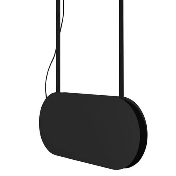 Nowoczesna lampa wisząca Malumi MLA622P4 LED 24W 4000K do salonu czarna
