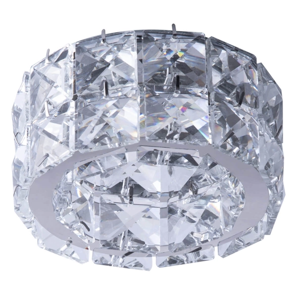 Kryształowa lampa wpuszczana Ester AZ1451 do sypialni chrom